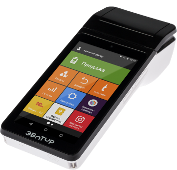 Смарт-терминал Эвотор 5 с ФН на 12 мес. Черный