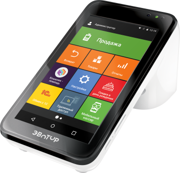 Смарт-терминал Эвотор 7.3 с ФН на 12 мес. Черный