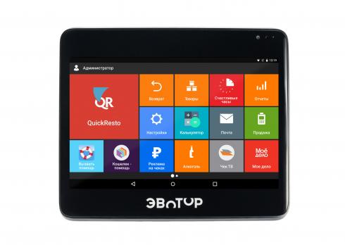 Смарт-терминал Эвотор 10 с ФН на 15 мес. Черный